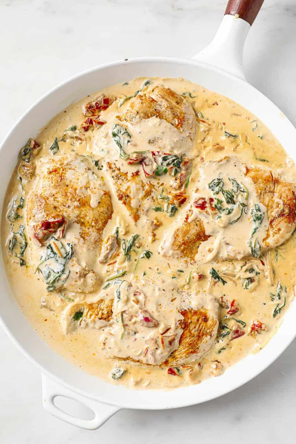 Creamy Keto Tuscan Chicken (Marry Me Chicken) - Peace Love and Low Carb