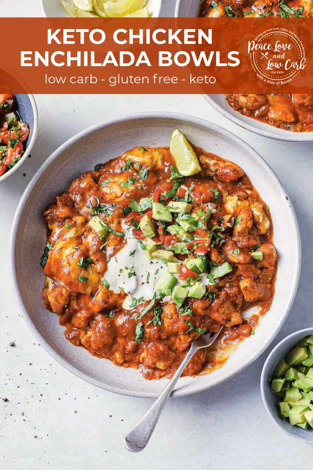 Keto Chicken Enchilada Bowls Peace Love and Low Carb