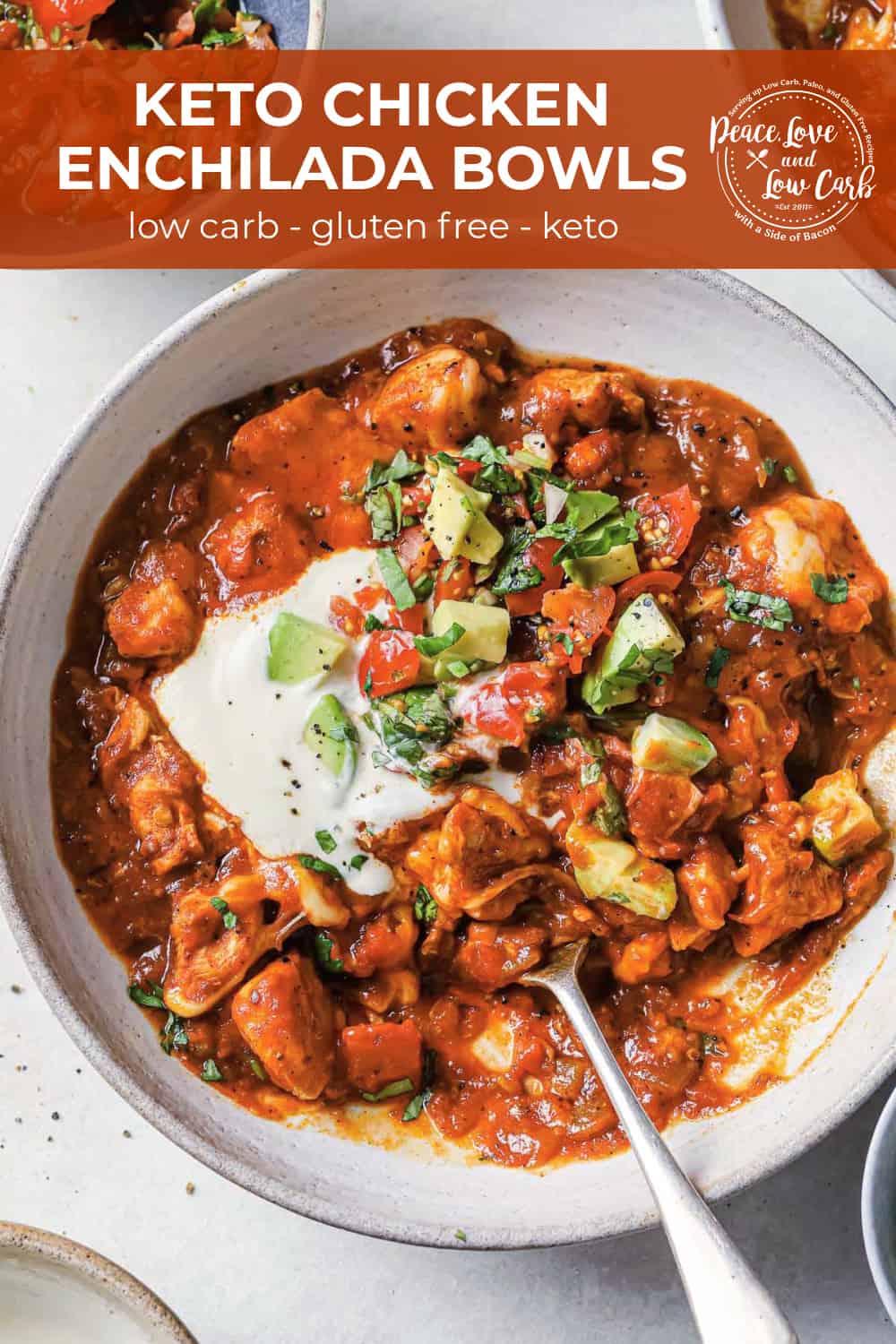 Keto Chicken Enchilada Bowls Peace Love and Low Carb