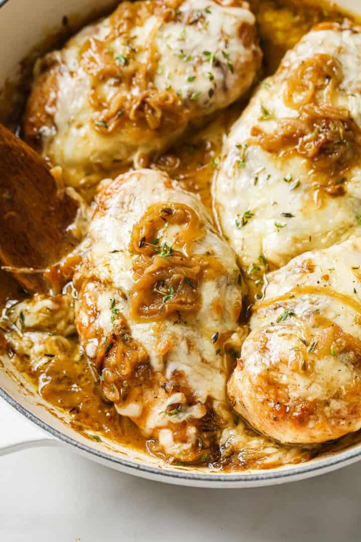 Keto French Onion Chicken - Peace Love and Low Carb