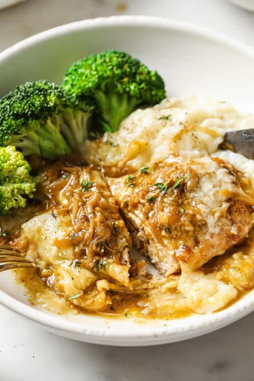 Keto French Onion Chicken - Peace Love and Low Carb