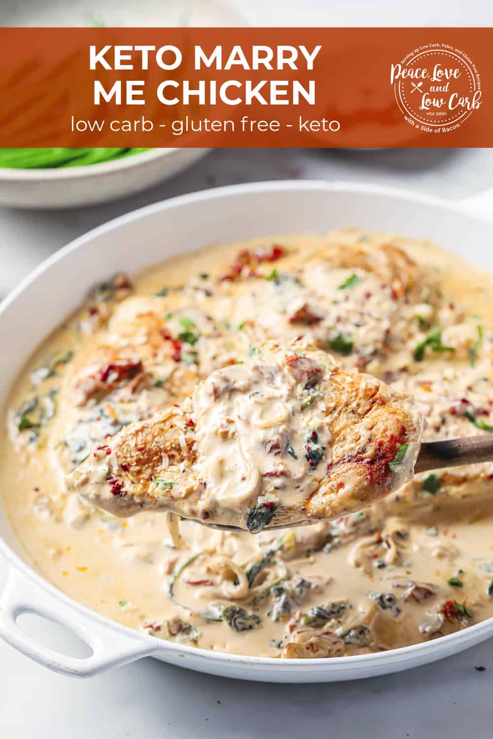 Creamy Keto Tuscan Chicken Marry Me Chicken Peace Love And Low Carb