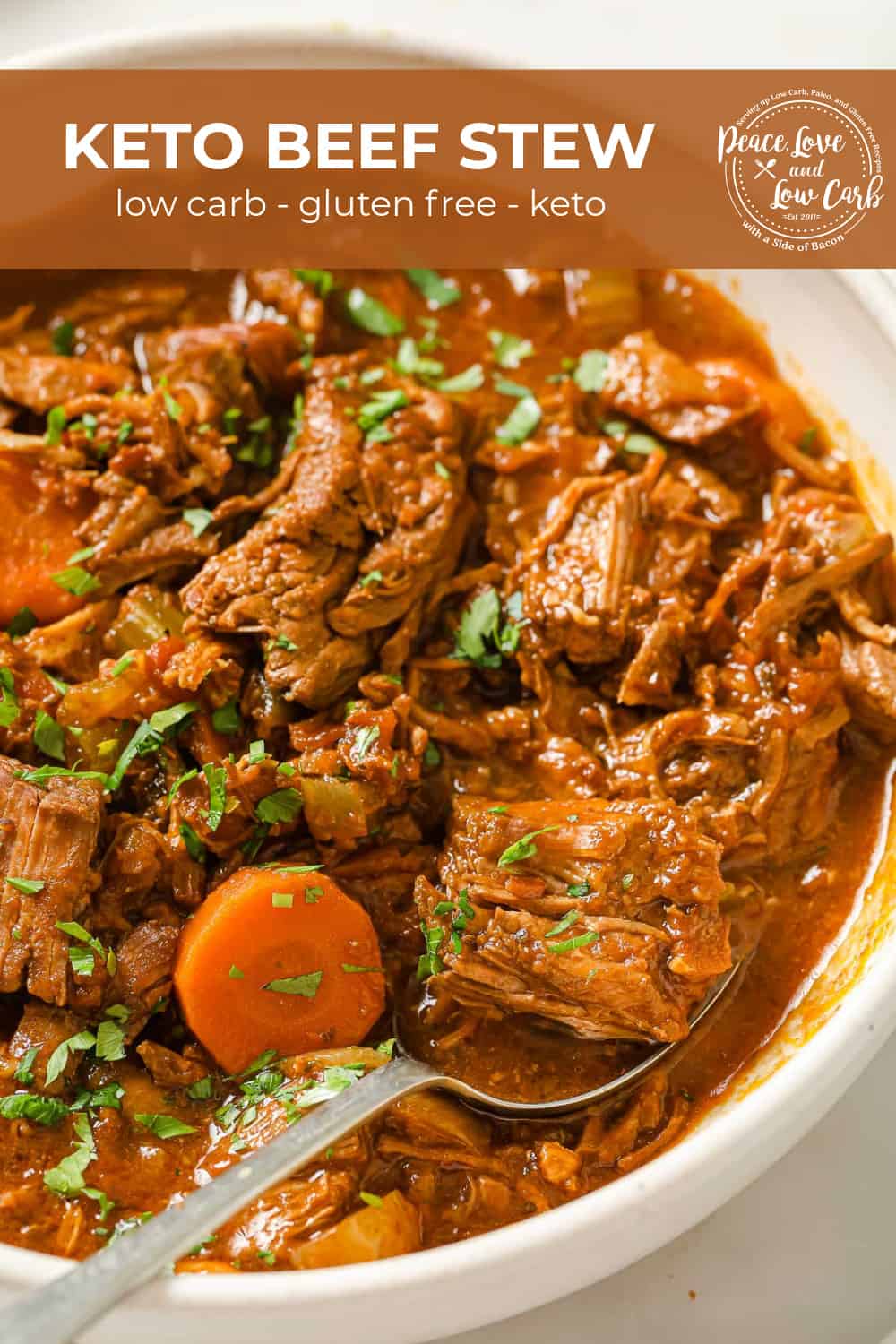 Keto Beef Stew (low carb, gluten free) - Peace Love and Low Carb