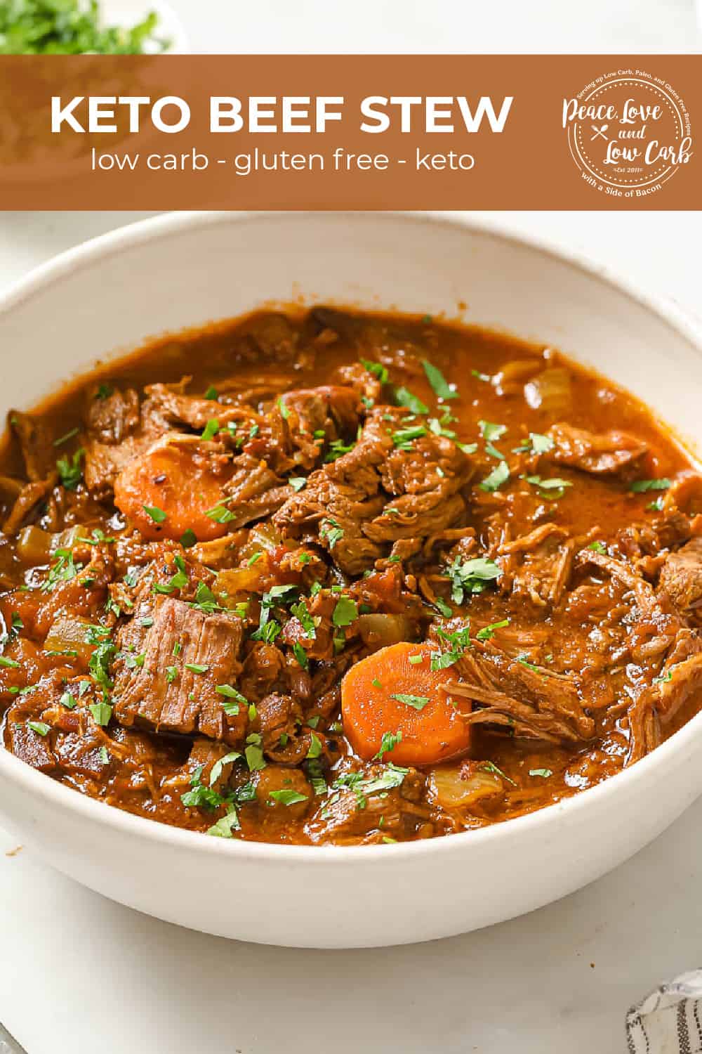 Keto Beef Stew (low carb, gluten free) - Peace Love and Low Carb