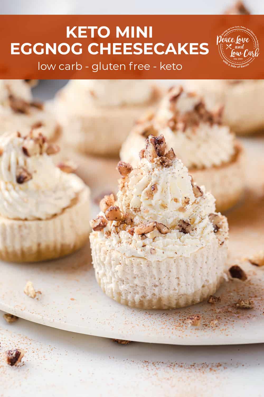 Keto Eggnog Cheesecake Peace Love and Low Carb