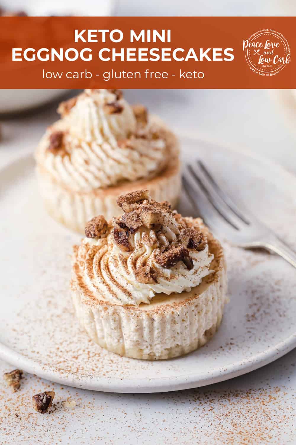 Keto Eggnog Cheesecake Peace Love and Low Carb