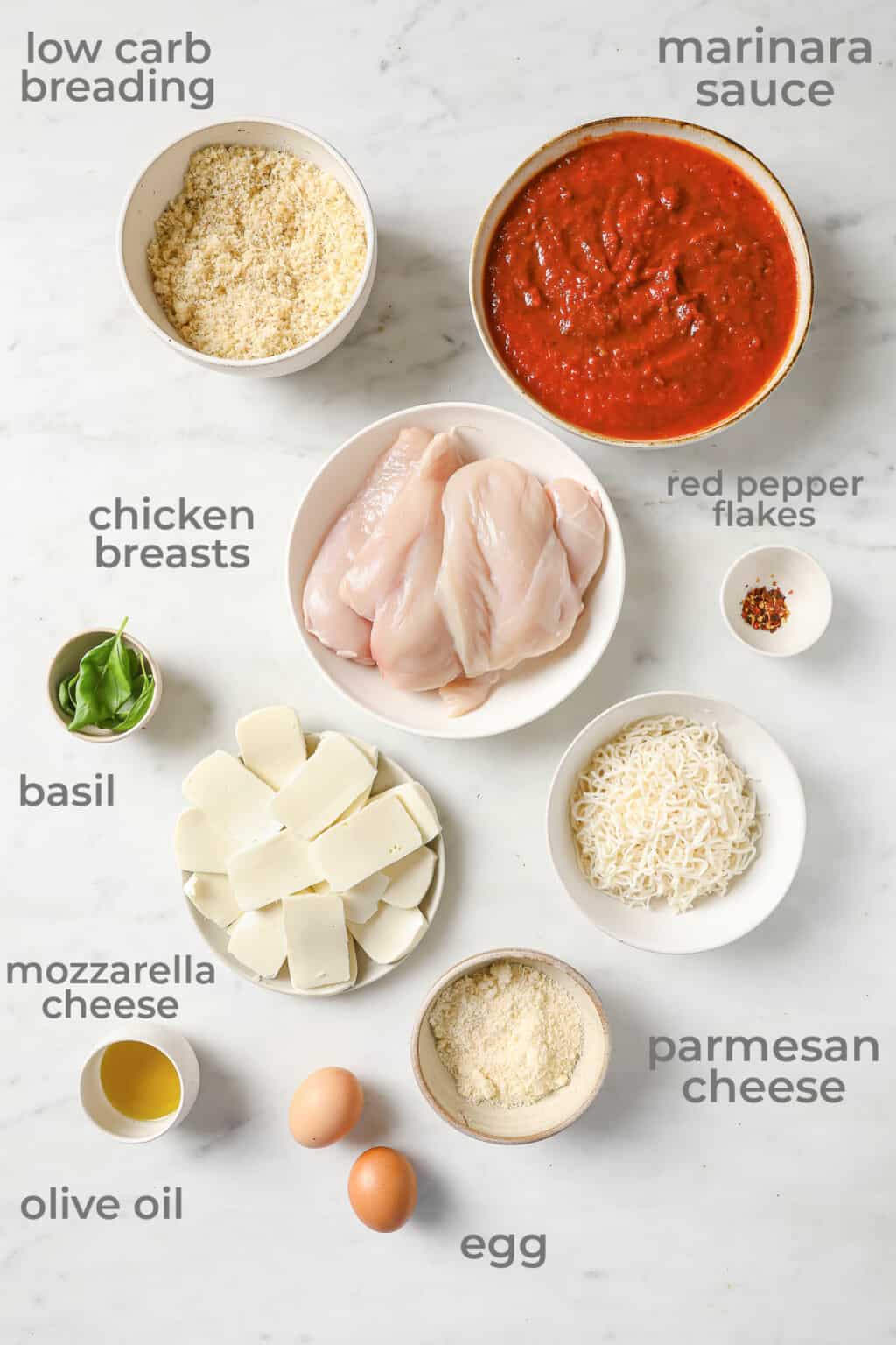 Keto Chicken Parmesan - Peace Love and Low Carb